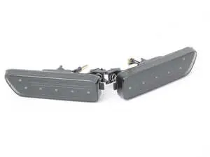 White LED Bumper Side Marker Set - Smoked