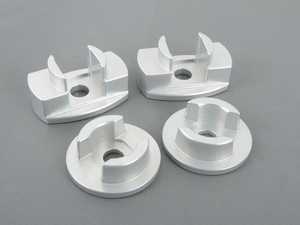 ES#3247809 - 034-601-0046 - Billet Aluminum Rear Subframe Mount Insert Kit  - Maintain proper suspension geometry when cornering and reduce rear subframe movement - 034Motorsport - Audi
