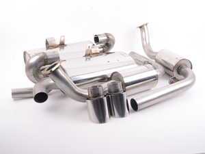 ES#2827916 - SSXPO114 - Cat-back Exhaust System - Resonated - 2.25" stainless steel exhaust with polished tips - Milltek Sport - Porsche