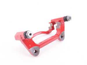 ES#2818399 - 5QM615125B - Front Caliper Carrier - Tornado Red - Left - This bracket secures the caliper to the spindle. - Genuine Volkswagen Audi - Audi Volkswagen