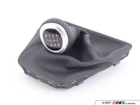 ES#2228221 - 25117599516 - F10 Leather Shift Knob With Boot/6-Speed - Perlglanz Chrom - Genuine BMW - BMW