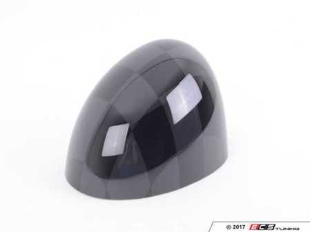 ES#3134929 - 51162409451 - Mirror Cap Checkered Black / Gray - Left - (NO LONGER AVAILABLE) - Upgrade or replace your MINI side mirror cap - Genuine MINI - 