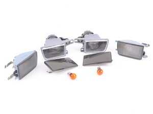 ES#3220956 - 341-2001F-A-2 - Turn Signal & Fog Light Assembly Set - Smoked - OE style indicators and fog light assemblies with smoked lenses and black housings - Depo - Volkswagen