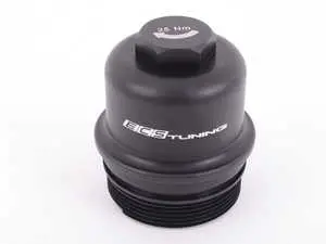 Billet Aluminum Oil Filter Housing Cap - Black Anodized