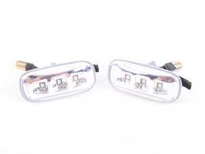 ES#3170725 - 446-1401PXBQVC - LED Side Marker Set - Clear - Includes the left and right side markers for plug and play installation - Depo - Audi