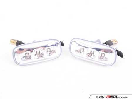 ES#3170725 - 446-1401PXBQVC - LED Side Marker Set - Clear - Includes the left and right side markers for plug and play installation - Depo - Audi