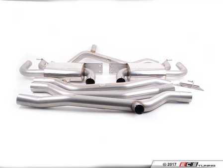 ES#2827910 - SSXPO108 - Cat-Back Exhaust System - Non-Resonated - 70mm stainless steel exhaust for use with stock tips - Milltek Sport - Porsche