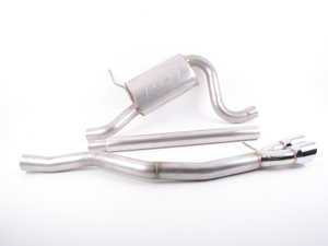 ES#3245427 - 252548 - MK6 Jetta 1.4T Stainless Steel Cat-Back Exhaust System - Non-Resonated - 2.5" stainless exhaust system with a Borla muffler and twin angle cut tips - Techtonics Tuning - Volkswagen
