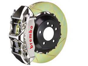 ES#3410431 - 1N2.9059A3 - Brembo GT Front Big Brake Kit - 2 Piece Slotted Rotors (380x34) - Featuring Machined Billet Monobloc 6 piston calipers, stainless brake lines and Brembo High Performance brake pads - Brembo - Audi
