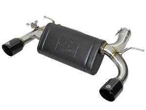 ES#3236305 - 49-36335-B - AFE Mach Force-Xp Axle-Back Exhaust - Gloss Black Tips - Mandrel-bent stainless steel with gloss black tips - AFE - BMW