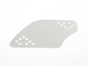 ES#2840112 - I51SILVER - Gas Pedal Foot Guard - Silver - Protection to the right of the gas pedal - Rennline - MINI