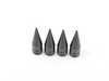 ES#3170851 - 4PCBLKVSSPIKES - Spike Valve Stem Caps - Black - Lightweight anodized spike valve stem caps measuring 1.25" high! - Sickspeed - BMW Volkswagen MINI