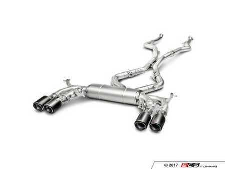 ES#3188140 - S-BM/T/1 - Evolution Line Titanium Exhaust - Carbon Fiber Tips - Light-weight titanium exhaust with a wonderful growl! - Akrapovic - BMW