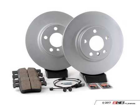 ES#3046844 - 34106787490kt2 - Front brake service kit - 328x28mm - Featuring Zimmermann coated rotors and ECS DD23 Daily Driver ceramic pads - Assembled By ECS - BMW