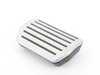 ES#2818492 - 7P6723173A - Brushed Stainless Pedal Cap - Brake - Stainless steel brake pedal with rubber grips - Genuine Volkswagen Audi - Audi Volkswagen