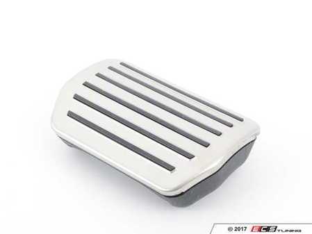 ES#2818492 - 7P6723173A - Brushed Stainless Pedal Cap - Brake - Stainless steel brake pedal with rubber grips - Genuine Volkswagen Audi - Audi Volkswagen
