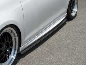 ES#3419081 - 021105ECS0101KT -  Side Skirt Extension Set - Carbon Fiber - Add aggressive styling to your existing MK6 Golf R side skirts - ECS - Volkswagen