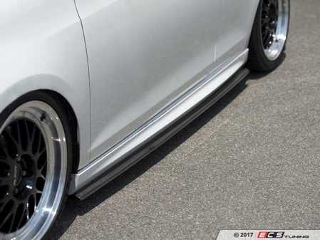 ES#3419081 - 021105ECS0101KT -  Side Skirt Extension Set - Carbon Fiber - Add aggressive styling to your existing MK6 Golf R side skirts - ECS - Volkswagen