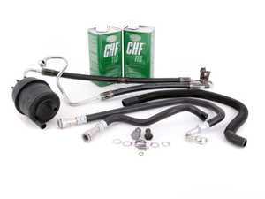 ES#2981630 - 32416764725kt - Power Steering Service Kit - Includes reservoir with cap, lines, bolts & crush washers, and fluid - Assembled By ECS - BMW