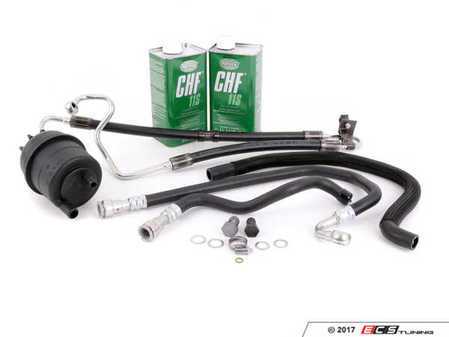 ES#2981630 - 32416764725kt - Power Steering Service Kit - Includes reservoir with cap, lines, bolts & crush washers, and fluid - Assembled By ECS - BMW