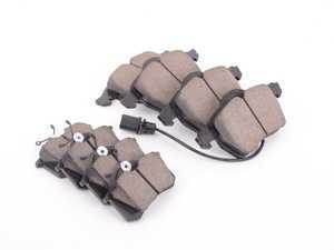 ES#2972471 - eur840KT - Front & Rear Brake Pad Kit - Ceramic composite developed to meet low dust & noise requirements - Akebono - Audi Volkswagen