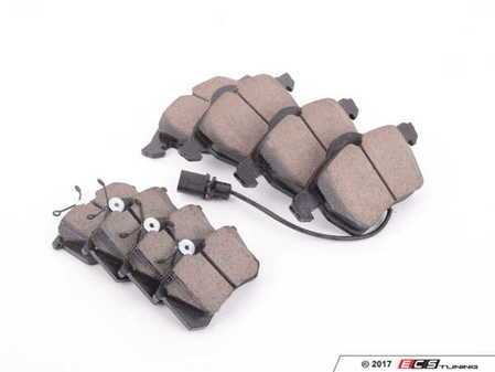 ES#2972471 - eur840KT - Front & Rear Brake Pad Kit - Ceramic composite developed to meet low dust & noise requirements - Akebono - Audi Volkswagen