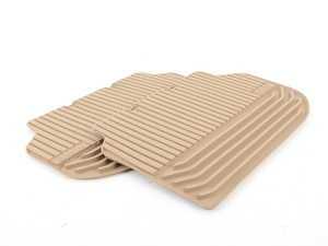 ES#1903392 - 51472153890 - Basic Line Rubber Floor Mat Set - Rear - (NO LONGER AVAILABLE) - Protects your floor and carpet from moisture - Genuine BMW - 