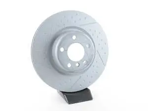 Rear Cross Drilled & Slotted Brake Rotors - Pair (345x24)
