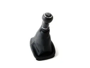 Shift Knob With Boot - Black Dimpled
