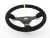 ES#3192154 - OD/1979/N - WRC Racing Steering Wheel - Black/Yellow Suede - Universal sport steering wheel with a 350mm diameter. - OMP - BMW