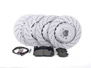 ES#3241114 - f10oerpsKT - Front And Rear Brake Service Kit - Everything you need to service your brakes in one kit. Includes OEM Zimmermann rotors and OE pads for a factory braking experience. - Assembled By ECS - BMW