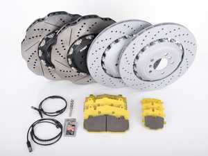 ES#3241116 - F10PERFRPSKT - Performance Front And Rear Brake Service Kit - (NO LONGER AVAILABLE) - Everything you need to service your brakes in one kit. Includes Turner TrackSport front rotors with OEM Zimmermann rears, and features Pagid Racing Yellow pads - ideal for the track and very streetable. - Assembled By ECS - 