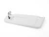 ES#2755210 - 5C6857551AA2F4 - Sun Visor - With Home Link - Left - Includes homelink and illuminated mirror. Pearl Grey - Genuine Volkswagen Audi - Volkswagen
