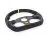 ES#3192158 - OD/1990 - Super Quadro Racing Steering Wheel - Black/Yellow Suede - Universal sport steering wheel with a 320mm diameter. - OMP - BMW