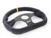 ES#3192158 - OD/1990 - Super Quadro Racing Steering Wheel - Black/Yellow Suede - Universal sport steering wheel with a 320mm diameter. - OMP - BMW
