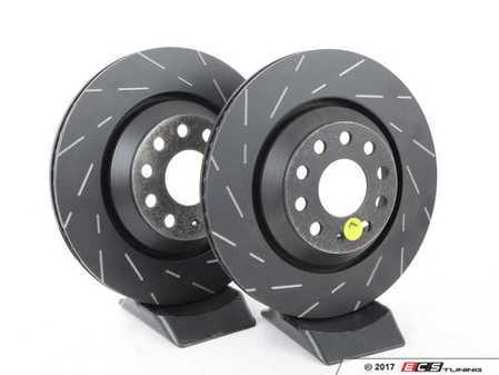 ES#2072455 - USR7422 - Rear USR Series Sport Slotted Rotors - Pair (310x22) - Upgrade to a Turbo slotted rotor for improved braking - EBC - Audi Volkswagen