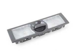 ES#2796977 - 6Q0947291A82V - Rear Reading Light Assembly - Includes switch for delayed off setting - Titanium Black - Genuine Volkswagen Audi - Volkswagen