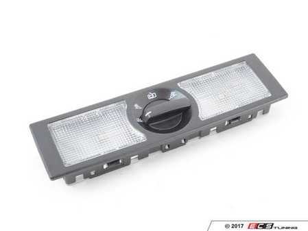 ES#2796977 - 6Q0947291A82V - Rear Reading Light Assembly - Includes switch for delayed off setting - Titanium Black - Genuine Volkswagen Audi - Volkswagen