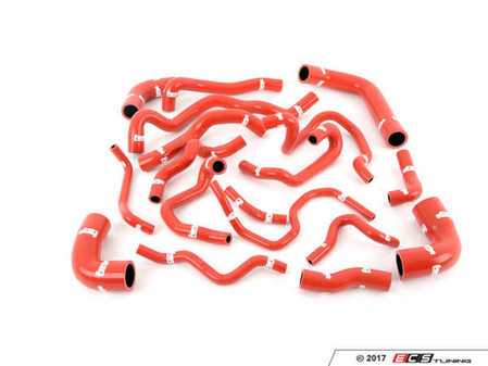 ES#2739910 - FMKC5R32R - Silicone Coolant Hose Kit - Red Hoses  - Improves performance, durability, along with providing a cleaner look - Forge - Volkswagen