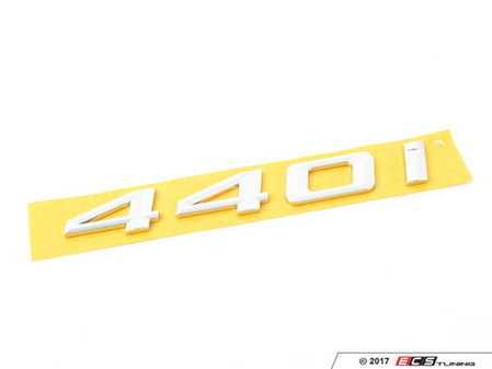 ES#3172764 - 51147423949 - Emblem - "440i" for Trunk Lid - Genuine BMW - BMW
