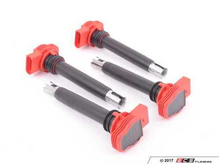 ES#3245923 - 06E905115Fkt - Coil Pack - Set Of Four - Dress up your engine bay and restore power with these red top coil packs - Bosch - Audi Volkswagen