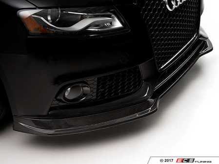 ES#3219324 - 022652ECS01 -  Carbon Fiber Front Lip Spoiler - Audi B8 A4 - (NO LONGER AVAILABLE) - Hand-laid carbon fiber to upgrade your exterior styling - ECS - 