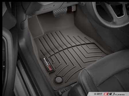 ES#3419518 - 479371 - Front FloorLiner DigitalFit - Cocoa - Laser measured for perfect fitment and ultimate protection against moisture and debris - WeatherTech - Audi