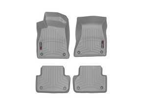 ES#3419522 - 469371KT - FloorLiner DigitalFit - Set - Grey - Laser measured for perfect fitment and ultimate protection against moisture and debris - WeatherTech - Audi
