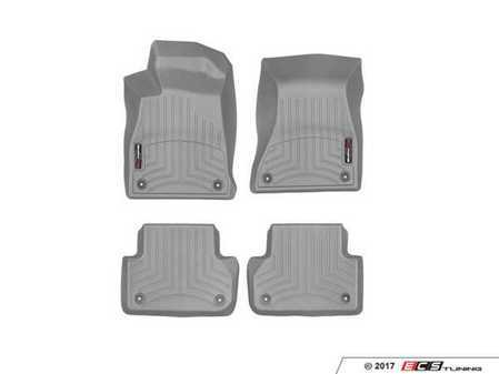 ES#3419522 - 469371KT - FloorLiner DigitalFit - Set - Grey - Laser measured for perfect fitment and ultimate protection against moisture and debris - WeatherTech - Audi
