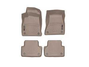 ES#3419523 - 459371KT - FloorLiner DigitalFit - Set - Tan - Laser measured for perfect fitment and ultimate protection against moisture and debris - WeatherTech - Audi