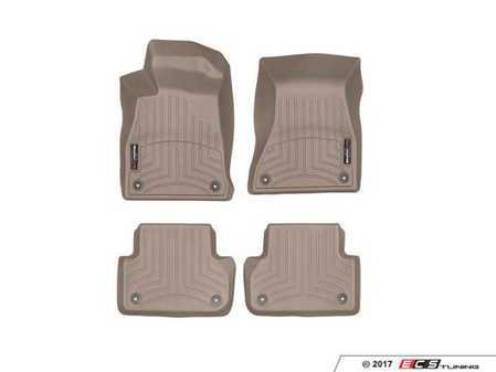 ES#3419523 - 459371KT - FloorLiner DigitalFit - Set - Tan - Laser measured for perfect fitment and ultimate protection against moisture and debris - WeatherTech - Audi