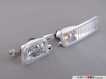 ES#3021410 - LFGLF93TM - Turn Signal & Fog Lights Assembly Set - Clear - Aftermarket fog light kit with clear lenses - Spec-D Tuning - Volkswagen