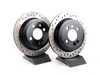 ES#3033142 - 34216784389CD - Cross Drilled Brake Rotors - Rear 11.02" (280x10) - This design removes performance robbing outgas and material dust caused by braking - StopTech - MINI