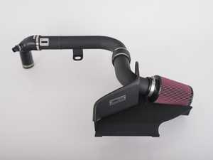 ES#3494042 - 016310ecs0102KT - MK6 Golf R Luft-Technik Intake System - With Aluminum Heat Shield & Wrinkle Black Aluminum Tubes - In House Engineered "Air Technology" Featuring a CNC-bent heat shield, reusable air filter, 3.0" tubes and a CNC MAF housing for maximum performance and stunning aesthetics! - ECS - Volkswagen